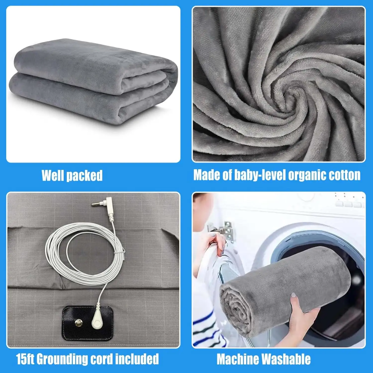 Grounding Blanket Premium (Gray/Gray)